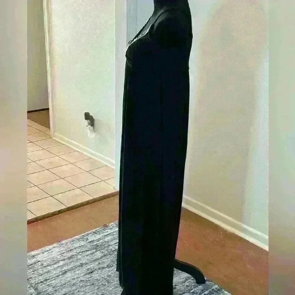 INC Black Studded V-Neck Spaghetti Strap Dress - Picture 4 of 7